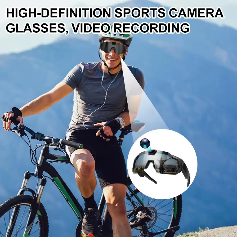 NEW HD Video Glasses Action Camera Sunglasses Smart Glasses Sports Glasses Outdoor Bicycle Motorcycle Driver Recorder Walk Cam