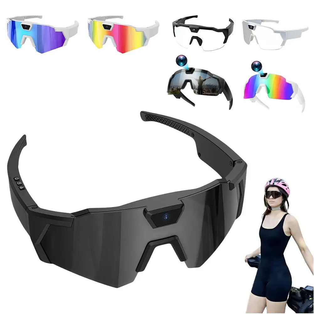 NEW HD Video Glasses Action Camera Sunglasses Smart Glasses Sports Glasses Outdoor Bicycle Motorcycle Driver Recorder Walk Cam