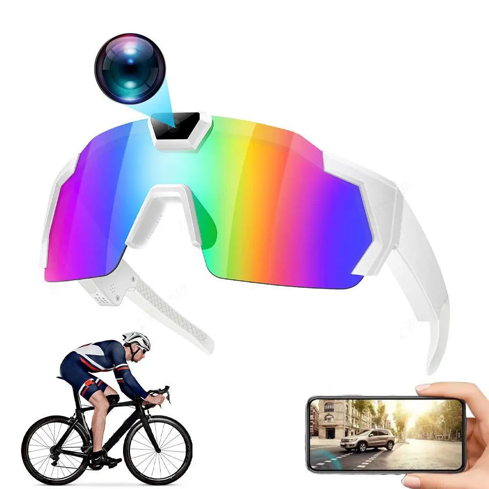 NEW HD Video Glasses Action Camera Sunglasses Smart Glasses Sports Glasses Outdoor Bicycle Motorcycle Driver Recorder Walk Cam